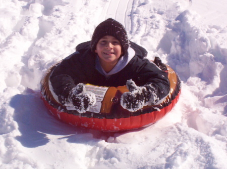 Conner in snow