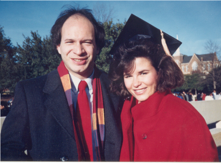 College Graduation - 1988 with brother, Ray