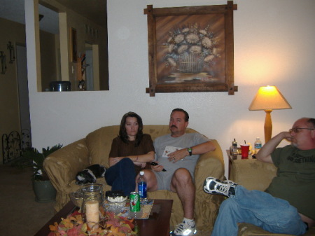 My brother Eric, Robert and I at Eric's house,  Thanksgiving 2005