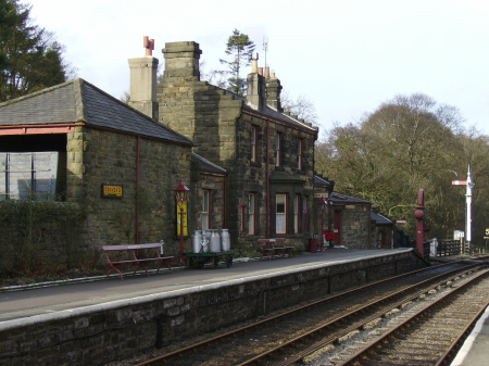 The real town of Goathland train station