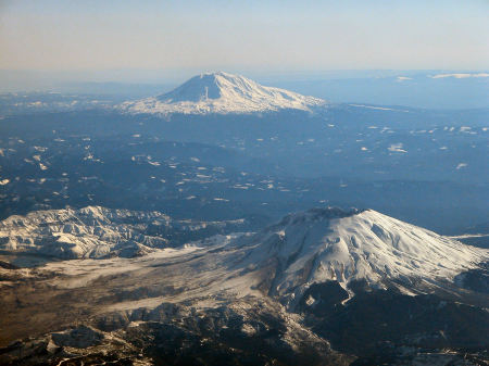 Mt St Helens and Mt Rainier