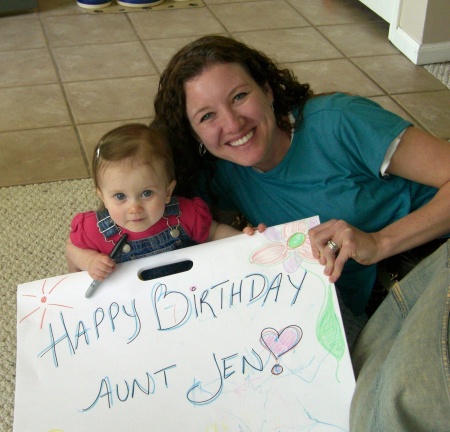 Helped me make Jen's birthday card