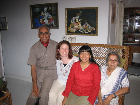 My family at our flat in Pune India