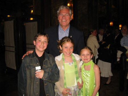 Kids with their friend, the Governor of Rhode Island...