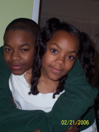 My two Youngest Corey 14 and Zaria 9