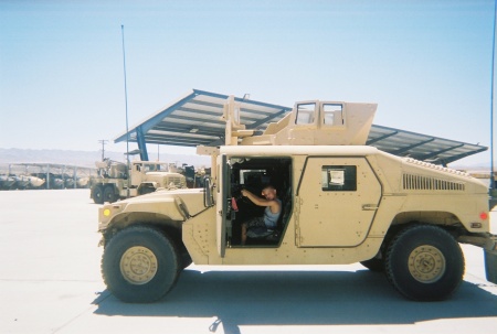 junior in hmmwv