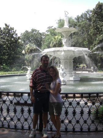 Amanda and I at Forsyth Park