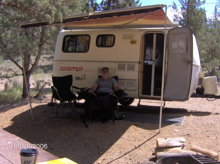 Camping with our cute Scamp trailer