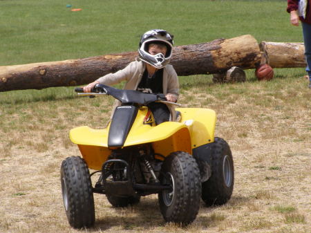 Trev on the quad