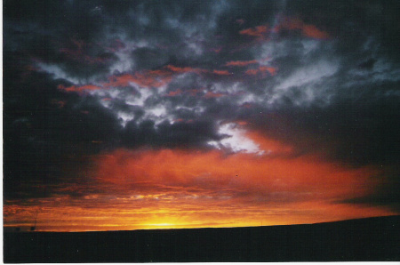 sunrise in North Dakota