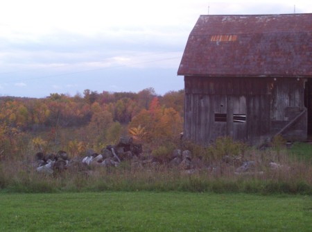 Our Barn in the fall
