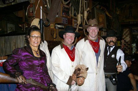 Randy & Friend Colm in Tombstone, Arizona Saloon