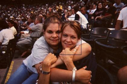 My daughter Andrea & I at Indians game 2005