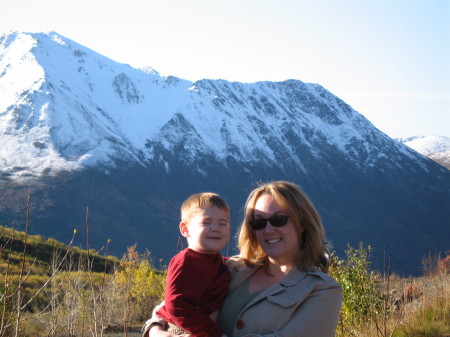 janelle and jackson up in the mountains