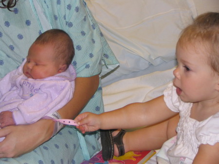 Brandi and Sissy at hospital