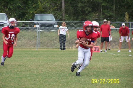 Kyle Jr Running the Ball