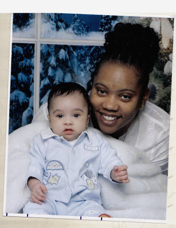 Shawn Wright and 3 month old son 2003