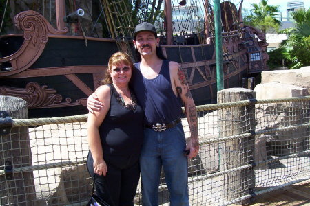 Mike & I in front of Treasure Island Casino