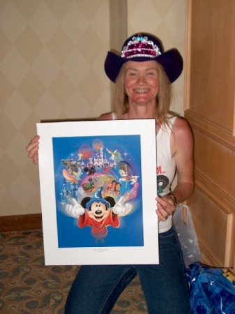 Boomer Babes 50th Birthday Bash - Karen's prize for the purple hat contest