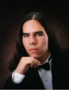 1995. Age 17, senior portrait.