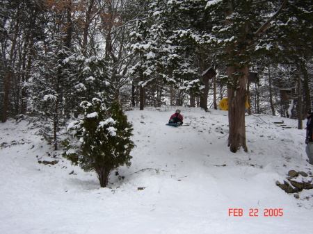 Backyard of our Massachusetts house