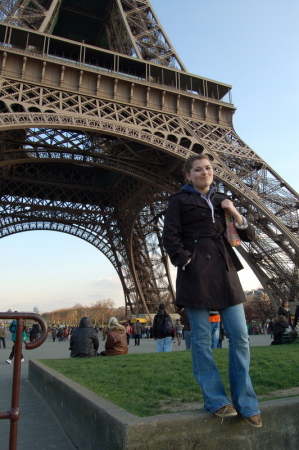 Alex at the Eiffel Tower