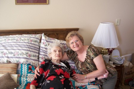 Betty with Mom, June Brooks