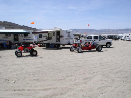 Camping at Sand Mountain, NV