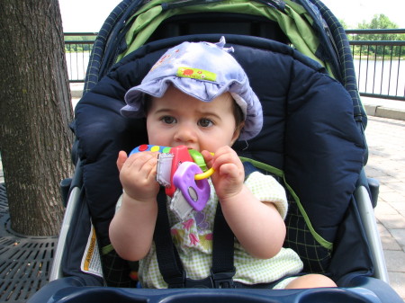 Mmm!  These keys are so yummy.... (Rachel 8mths)