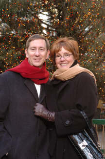 Mike and Chris at Rockefeller Plaza in Manhattan 12/05