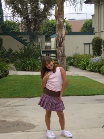 My daughter Carla 1st day of 5th grade 2006/2007