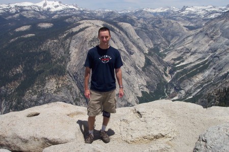 On top of Half-Dome at Yosemite