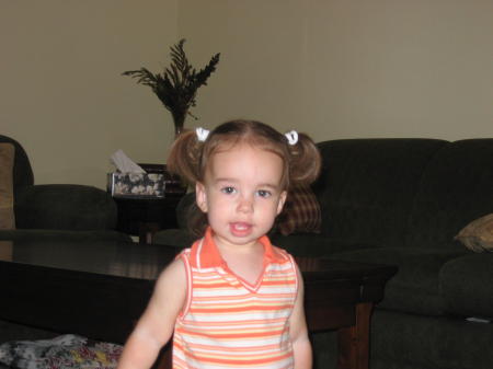 Jamisen's first pigtails