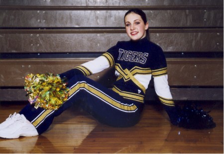 Melissa freshman year of dance team 2005