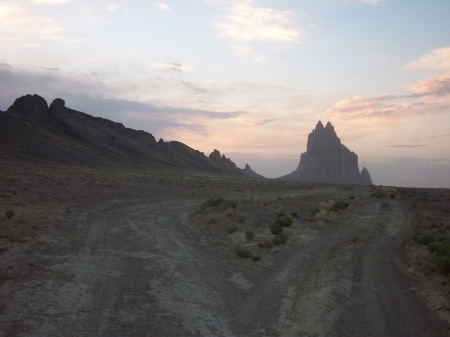 Beautiful Shiprock sunset