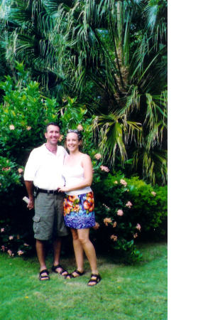 Grand Cayman with my wife-October 2002