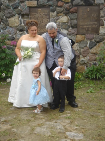 my little familly on our wedding day