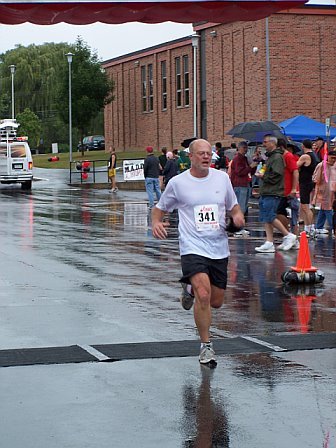 Jon finishing a 10K