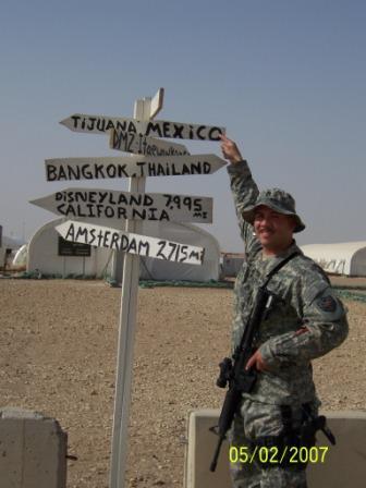 My husband, Luis, in Iraq
