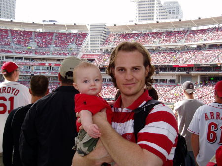 1st reds game with daddy