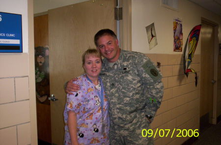 My Peds Nurse in my Clinic at Bassett Army Hospital