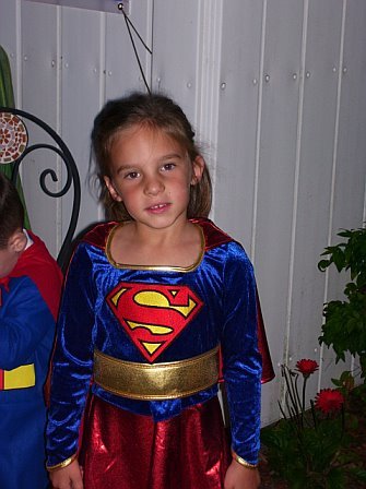 My daughter Caroline "Supergirl" Halloween 2006