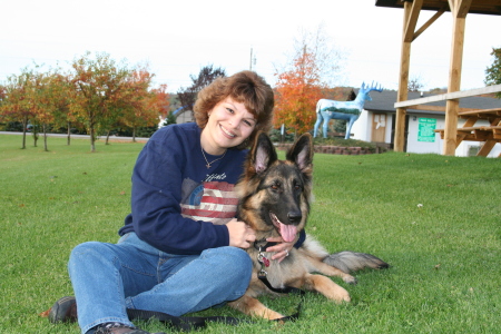 Andrea and Bear (17months) Canandaigua, NY October 2006