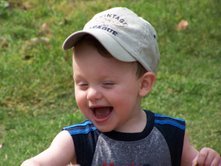 Hayden May 08 Backyard with the water hose