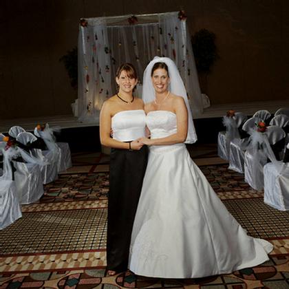 My sister and I, on my wedding day!