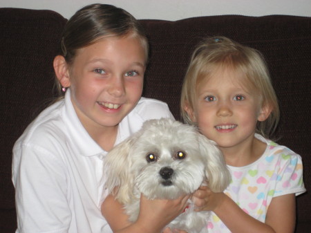 Kaitlin, Sarah and our dog, Tanner