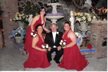 Jeff with the Bride's Maids
