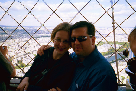 Rob and Judy at the top of the Eiffel Tower