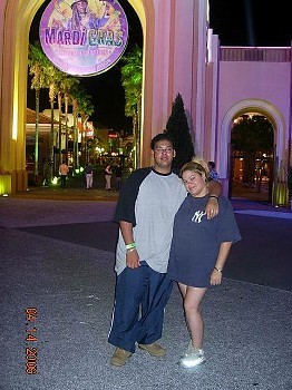 My 15 y/o son and me Universal, Orlando FL.