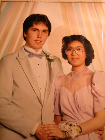 Charleen's and my junior prom photo in '85.
